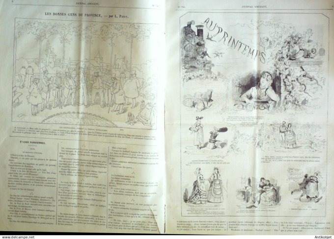 Le Journal Amusant 1870 #  748 Cocottes par Damourette
