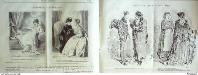 Le Journal Amusant 1870 #  748 Cocottes par Damourette