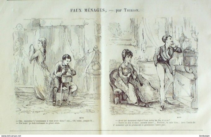 Le Journal Amusant 1870 #  748 Cocottes par Damourette