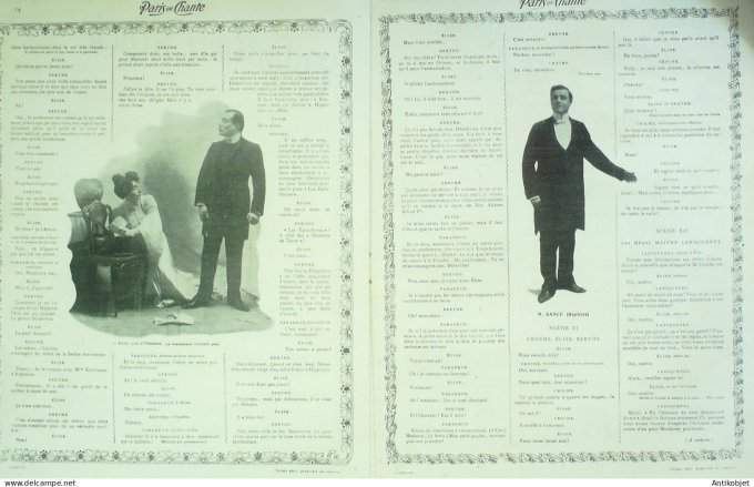 Paris qui chante 1904 n° 50 Paula Brébion Bérard Dantès Sance Polin