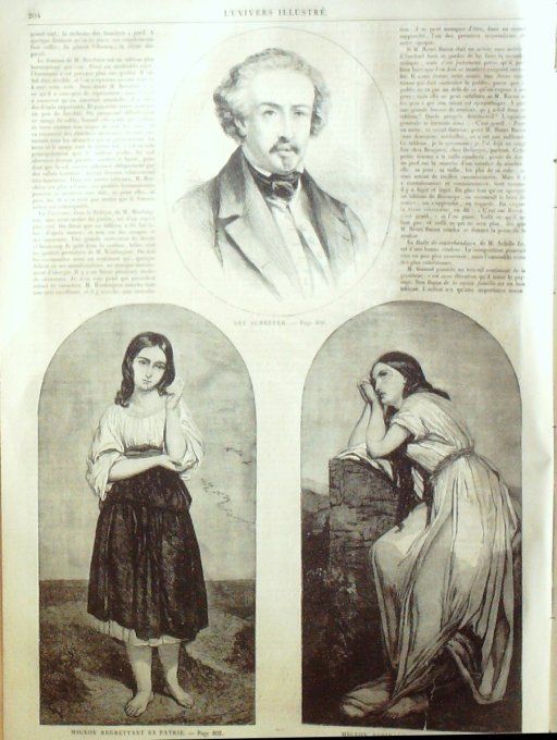 L'Univers illustré 1859 #  54 prince Alexandre Couza Suisse chemin de fer Ary Scheffer