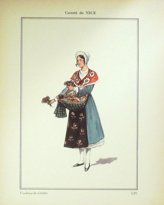 Provence-Alpes-Côte d'Azur Nicoise Vendeuse De Violettes 1920