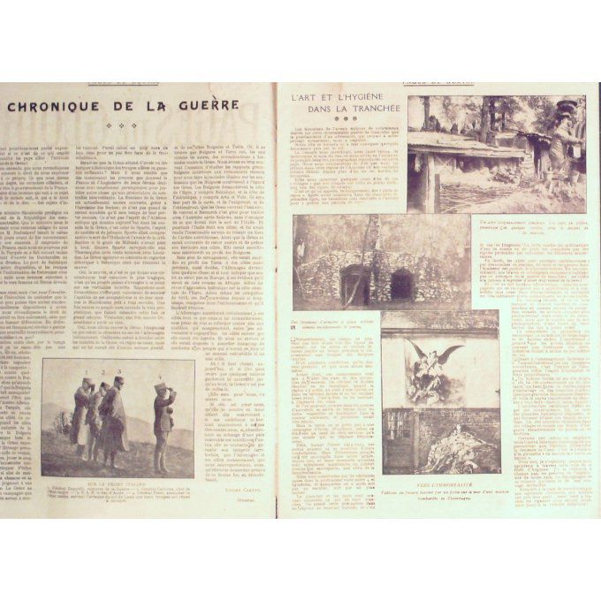 Pages de gloire 1915 n°54 BIESME SOUCHEZ ROME TRENTIN