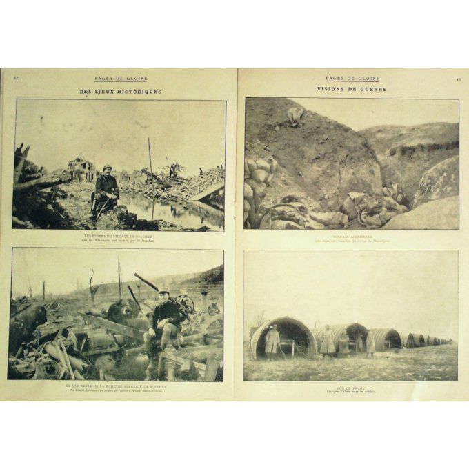 Pages de gloire 1915 n°54 BIESME SOUCHEZ ROME TRENTIN
