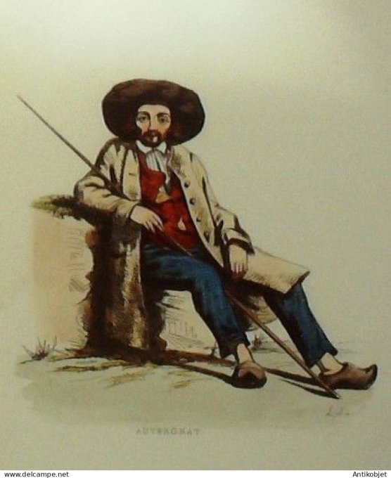 Auvergne-Rhône-Alpes (15) Berger signé Loubon XIXème