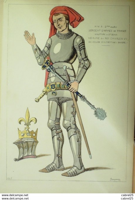 Sergent d'armes Heaume roi Charles VI