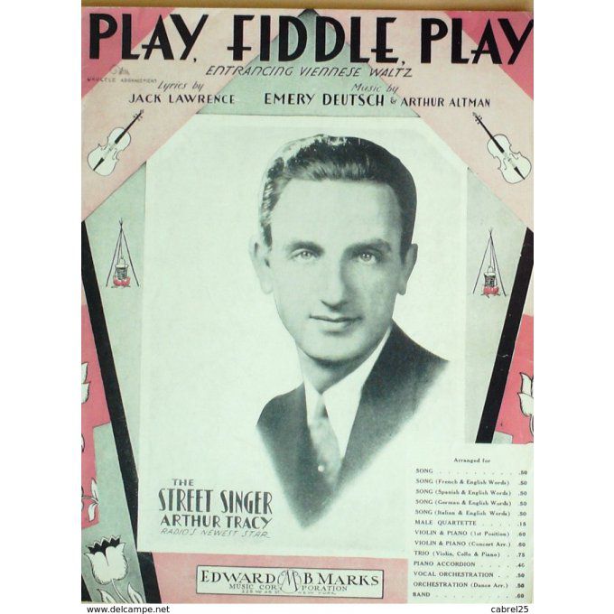 Singer Street/Tracy Arthur Play Fiddle Play 1932