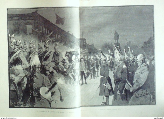 Le Monde illustré 1890 n°1712 Espagne Alphonse XIII & Augusta Bruxelles Théâtre Brésil Rio de Janeir