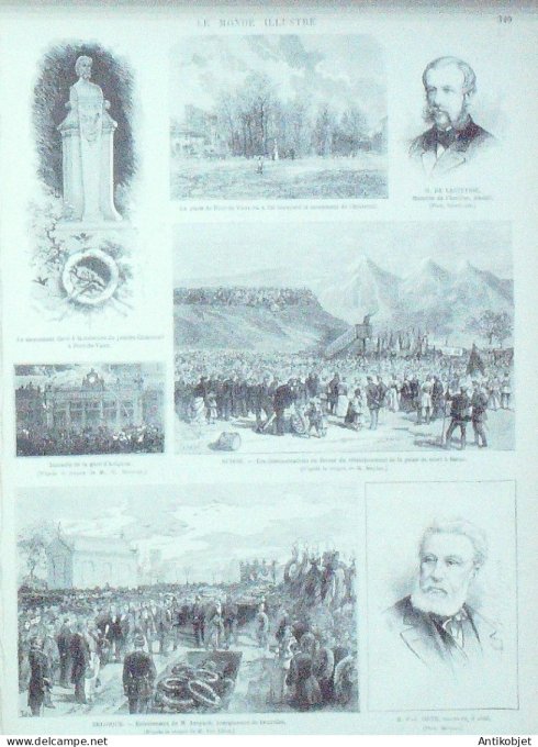 Le Monde illustré 1879 n°1157 Russie Orenbourg Moscou Madrid Panama Porto-Bello Autriche Suisse Bern