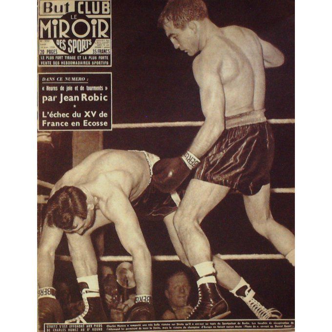 Miroir Des Sports 1956 #  550 16 Jan Humez Strez Dufau Roucaries France Ecosse