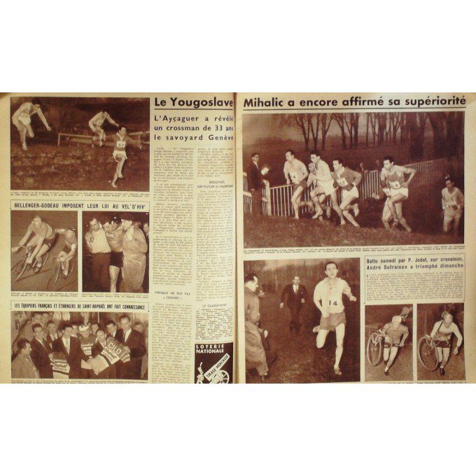 Miroir des Sports 1956 n° 550 16/01 HUMEZ STREZ DUFAU ROUCARIES FRANCE ECOSSE