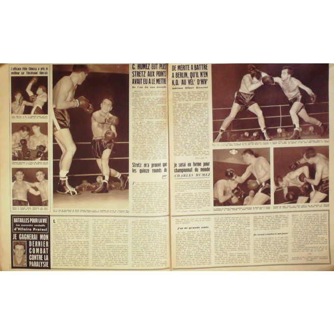 Miroir Des Sports 1956 #  550 16 Jan Humez Strez Dufau Roucaries France Ecosse