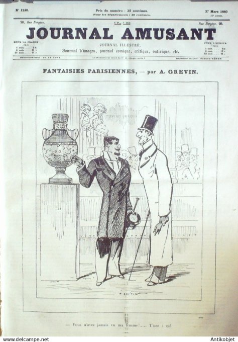 Le Journal Amusant 1880 # 1230 l'album du Caboulot par Mars