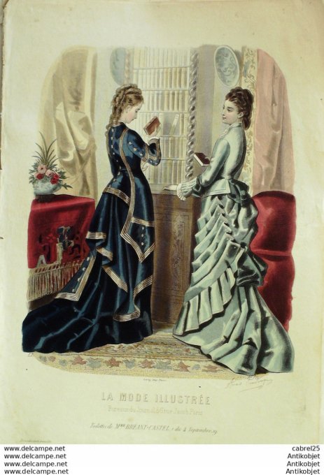 Gravure de mode Gazette de Famille 1889 n°05