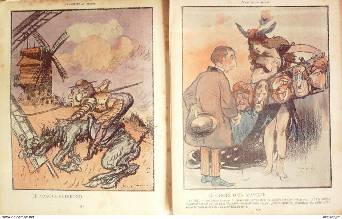 L'Assiette au beurre 1902 #  50 Les Masques Morin Louis