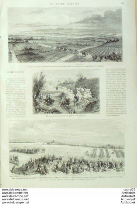 Le Monde illustré 1874 n°917 Alzonne (11) Gué De La Rougeanne Espagne Biurrun Perula