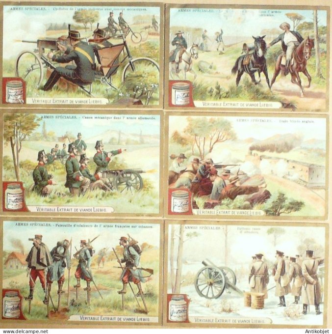 Chromo Liebig Sang  691Troupes speciales (1902)