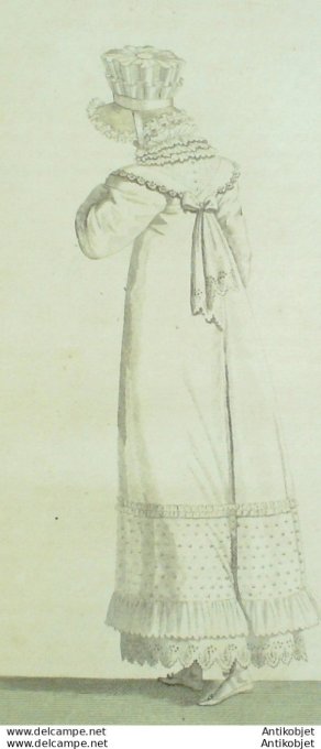 Costume Parisien 1815 # 1494 Robe mousseline