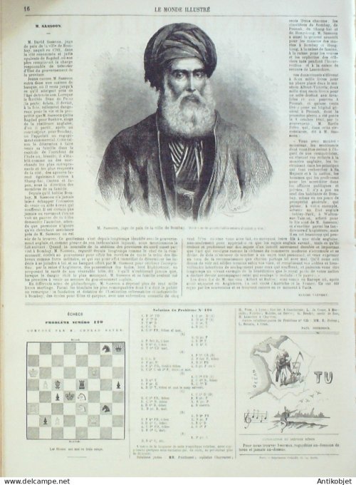Le Monde illustré 1864 n°377 Cherbourg (50) Angers (49) Espagne Valdemoro Algérie Oran