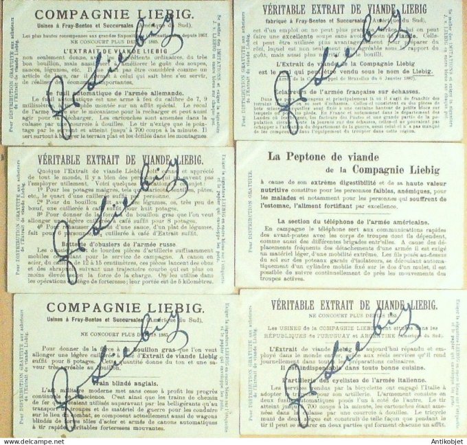 Chromo Liebig Sang  691Troupes speciales (1902)