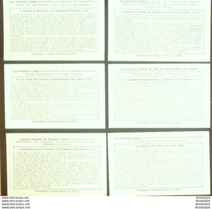 Chromo Liebig Sang 1488 Cavalerie dans l'Antiquite & Moyen Age (1950)