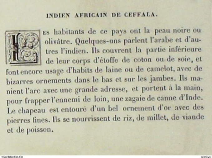 Maroc INDIEN de CEFFALA 1859