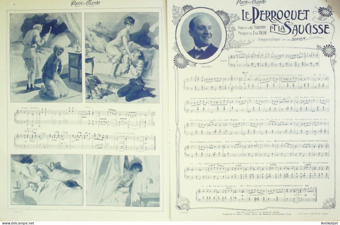 Paris qui chante 1903 n° 48 Bordo Dranem Diéterle ,Cassive Germain Duluc Garbagni