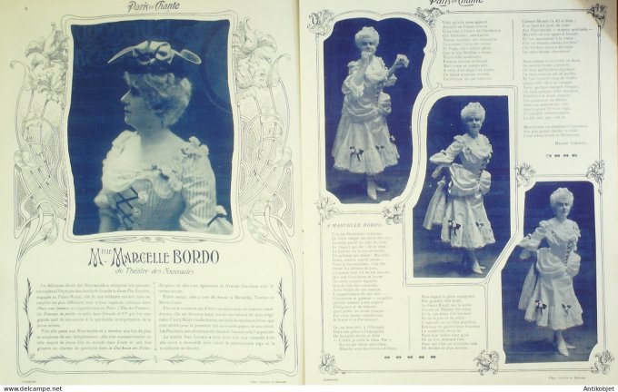 Paris qui chante 1903 #48 Bordo Dranem Diéterle ,Cassive Germain Duluc Garbagni