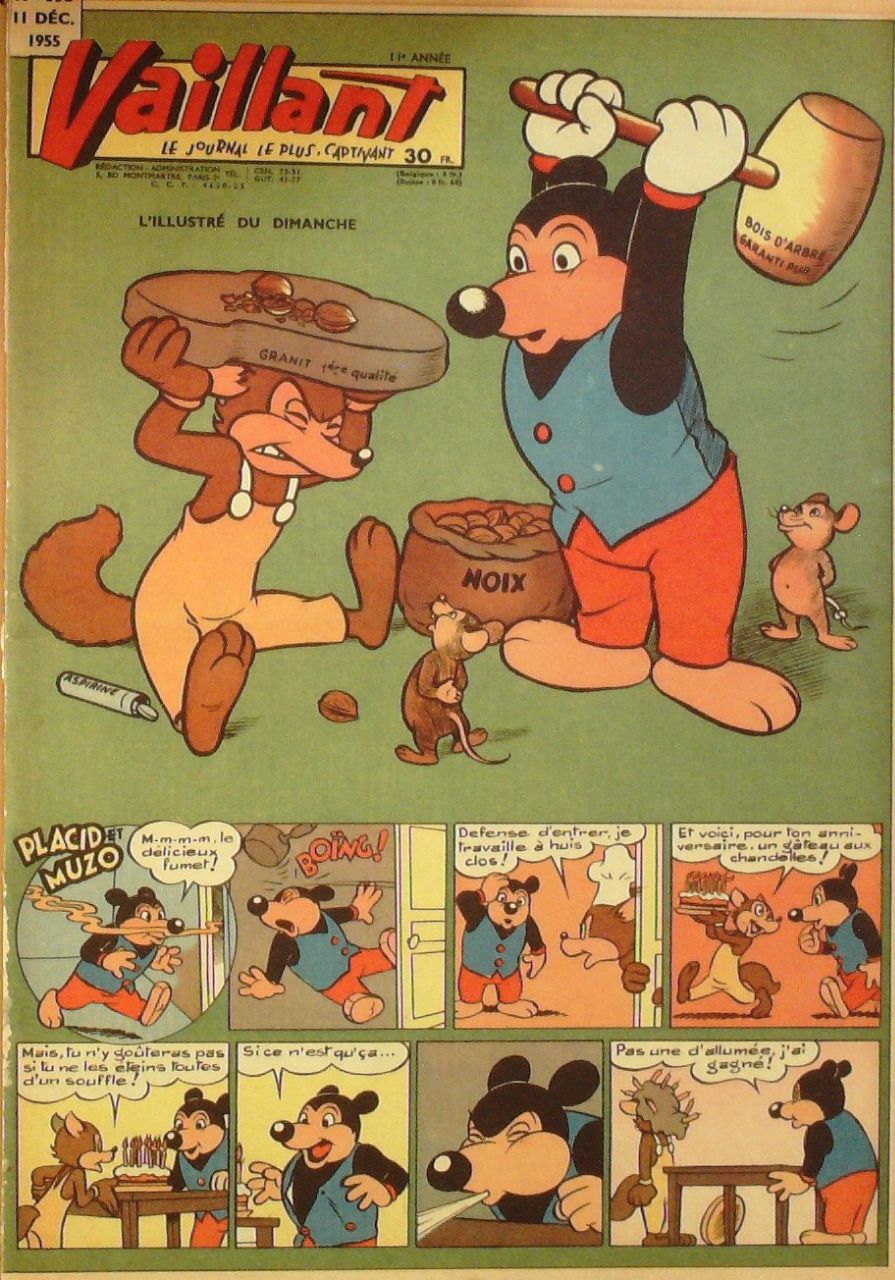 PIF Vaillant 1955 n°552 Capitaine Cormoran Pif le chien