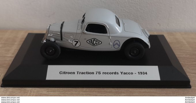 Citroen Traction 7S records Yacco 1934