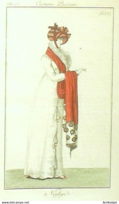 Costume Parisien 1805 an 13 # 633 (eau forte) Négligé