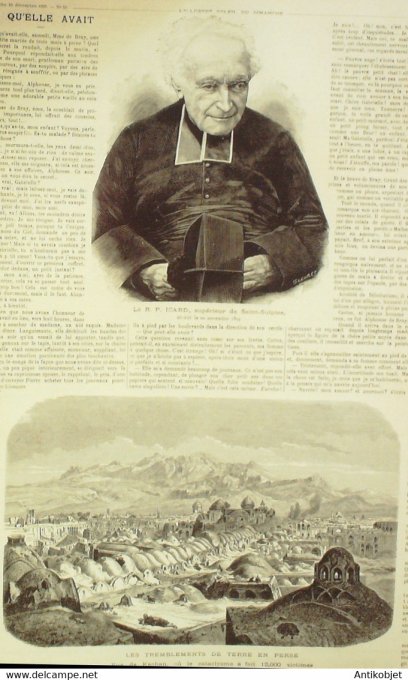 Soleil du Dimanche 1893 n°50 Pexoto Mello Pierre d'Alcantara Iran Kachan séisme
