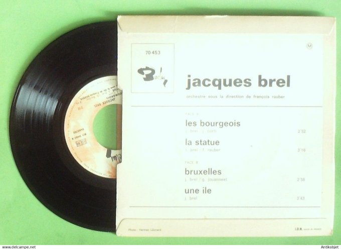 Brel Jacques 45T EP Les bourgeois 1962