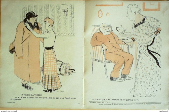 L'Assiette au beurre 1906 # 256 L'ange du foyer Hermann Paul