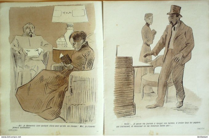 L'Assiette au beurre 1906 # 256 L'ange du foyer Hermann Paul