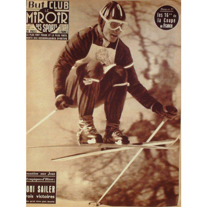 Miroir Des Sports 1956 #  553 6 Fév Berthod Sailer Pace Cabo Delcaux Jenkins Albright