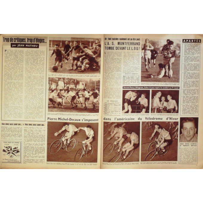 Miroir des Sports 1956 n° 553 6/02 BERTHOD SAILER PACE CABO DELCAUX JENKINS ALBRIGHT