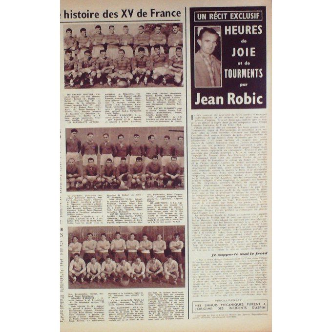 Miroir Des Sports 1956 #  553 6 Fév Berthod Sailer Pace Cabo Delcaux Jenkins Albright