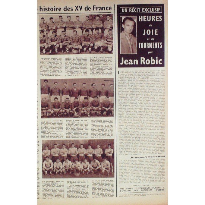 Miroir des Sports 1956 n° 553 6/02 BERTHOD SAILER PACE CABO DELCAUX JENKINS ALBRIGHT