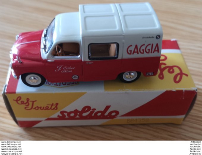 Seat Formichetta Camionnette Gaggia Solido Hachette 1:43