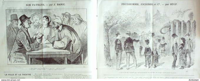 Le Journal Amusant 1885 # 1513 Visite aux ports de guerre par Leonnec