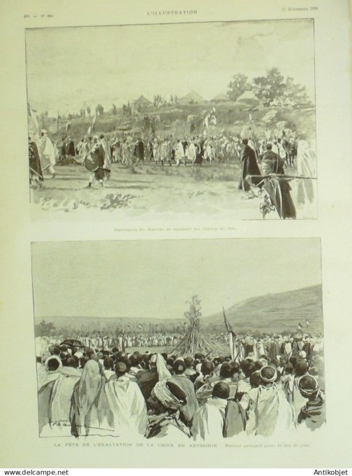 L'illustration 1896 n°2804 Chatellerault (86) Abyssinie Harrar