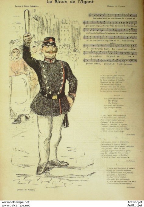 Gil Blas 1896 n°32 Auguste GERMAIN FRAGSON HEROS CELLARIUS PARROT L'ALLEE
