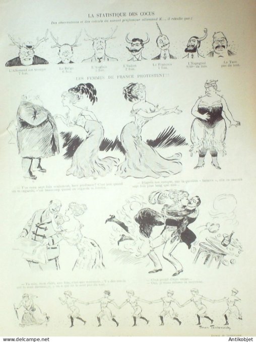 Le Rire 1906-11- 24 # 199 Journal humoristique Ed.Originale Crise budgetaires
