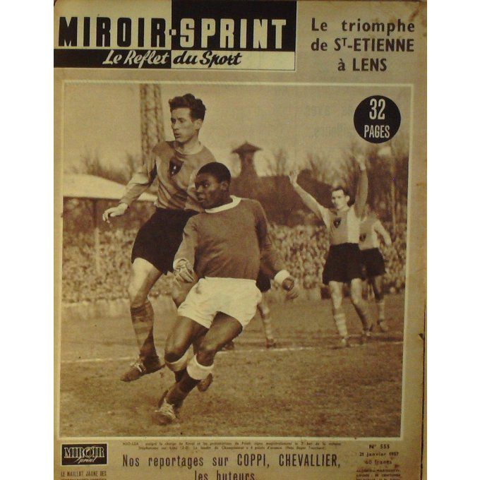 Miroir Sprint 1957 n° 555 21/01 COPPI CHEVALIER SERRIER LAUWER S ANDRIEUX CERDAN BERR