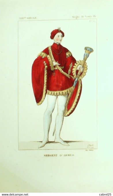 Sergent d'armes sous Louis IX 13ème 1852