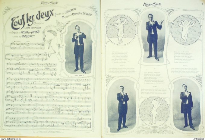 Paris qui chante 1904 #79 Dalbret Yvain Alma Rimbault Dickson Dranem Verse