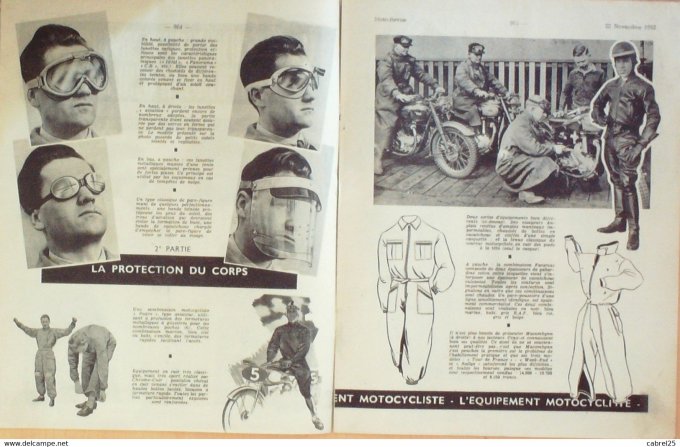 Moto Revue 1952 n° 1111 Rene Gilet 250 l'équipement Tour de France Macombynn