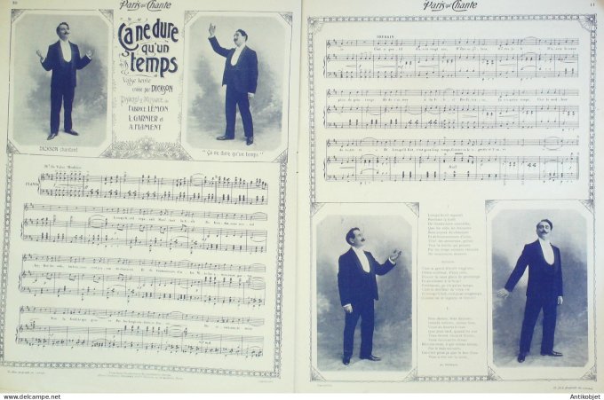 Paris qui chante 1904 #79 Dalbret Yvain Alma Rimbault Dickson Dranem Verse