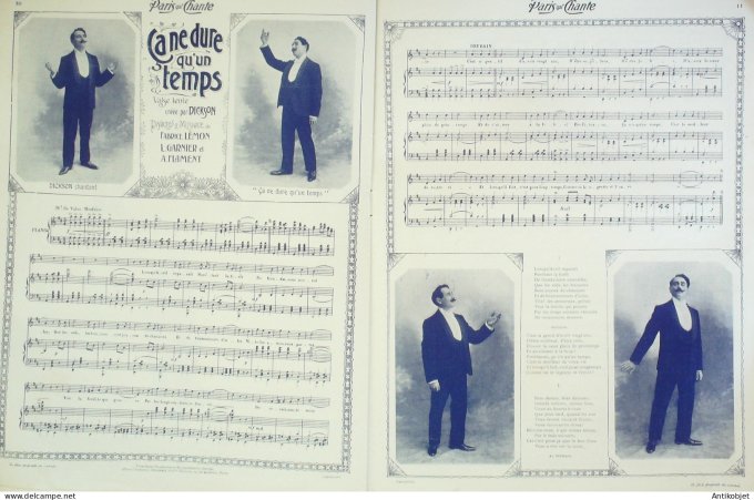 Paris qui chante 1904 n° 79 Dalbret Yvain Alma Rimbault Dickson Dranem Verse